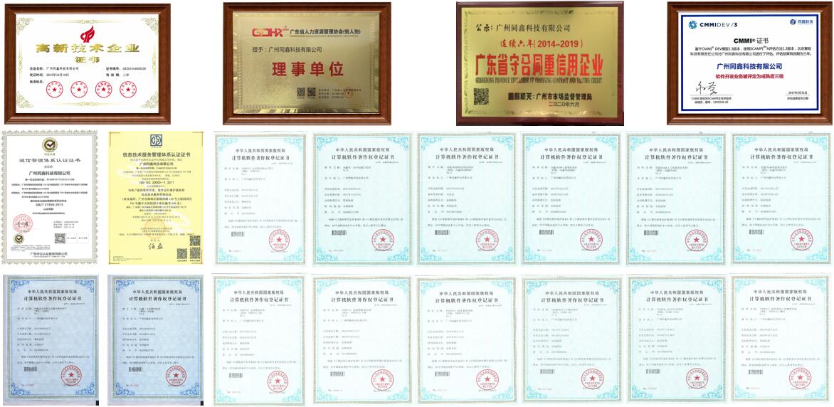 高德娱乐HR系统资质荣誉